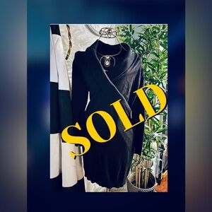 Knit Buckle detail Sweater dress